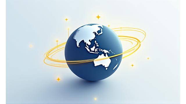 Globe with connecting lines symbolizing global careers and integration